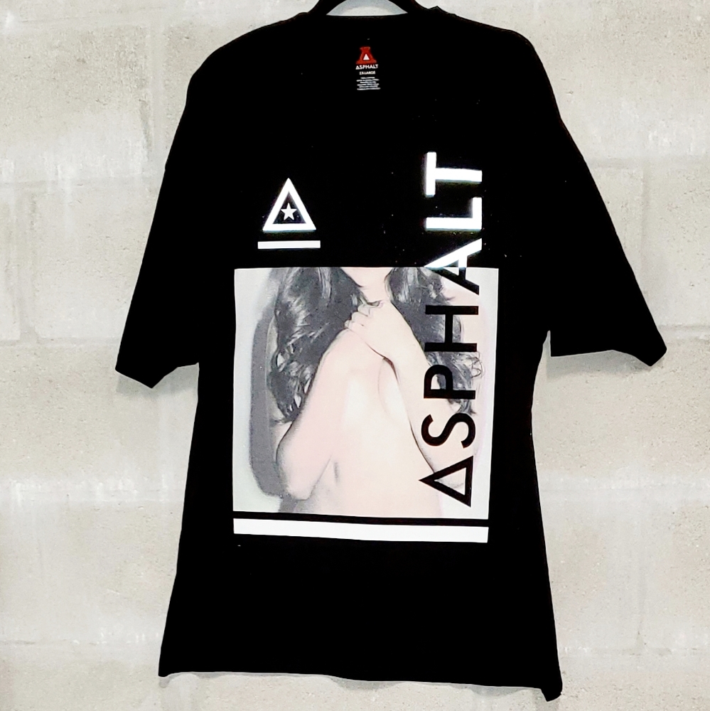 ASPHALT • Reflective graphic tee